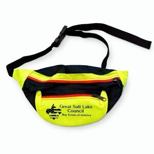 90’s Vintage Neon Boy Scouts of America Great Salt Lake Council Fanny Pack GUC